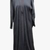 Luxury Abayas Shara'it Abaya. Dark Grey 4 Piece Abaya with Grey Detail Stitching - Luxury Abayas
