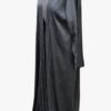 Luxury Abayas Shara'it Abaya. Dark Grey 4 Piece Abaya with Grey Detail Stitching - Luxury Abayas