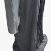 Luxury Abayas Shara'it Abaya. Dark Grey 4 Piece Abaya with Grey Detail Stitching - Luxury Abayas