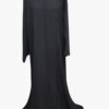 Luxury Abayas Murunah Abaya. Black Abaya with Beadwork, Lined front and Stretch Fabric - Luxury Abayas
